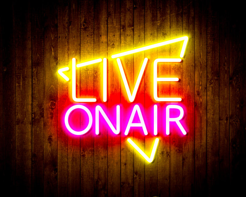 Live On Air Flex Silicone LED Sign (Neon-Style, LED Technology) - LED Gift Works