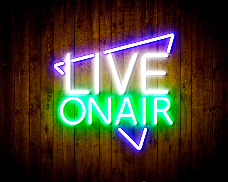 Live On Air Flex Silicone LED Sign (Neon-Style, LED Technology) - LED Gift Works