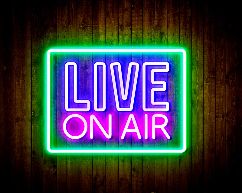 Live On Air Flex Silicone LED Sign (Neon-Style, LED Technology) - LED Gift Works
