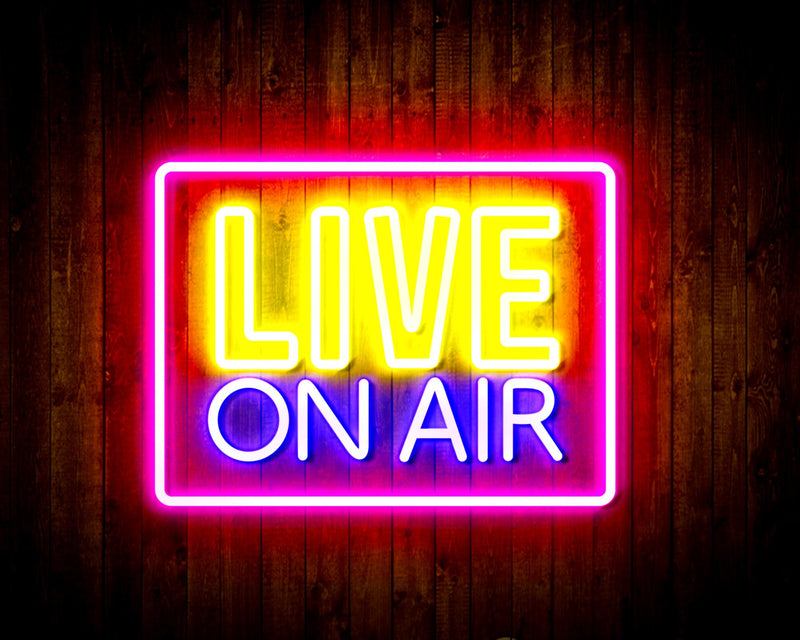 Live On Air Flex Silicone LED Sign (Neon-Style, LED Technology) - LED Gift Works