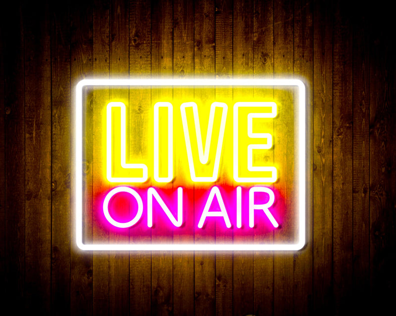 Live On Air Flex Silicone LED Sign (Neon-Style, LED Technology) - LED Gift Works