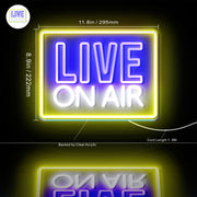 Live On Air Flex Silicone LED Sign (Neon-Style, LED Technology) - LED Gift Works