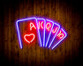 Poker Royal Flush Flex Silicone LED Sign (Neon-Style, LED Technology) - Way Up Gifts