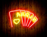 Poker Royal Flush Flex Silicone LED Sign (Neon-Style, LED Technology) - Way Up Gifts