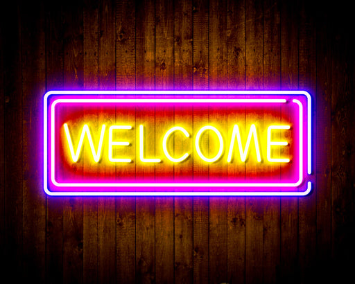 Welcome Flex Silicone LED Sign (Neon-Style, LED Technology) - Way Up Gifts
