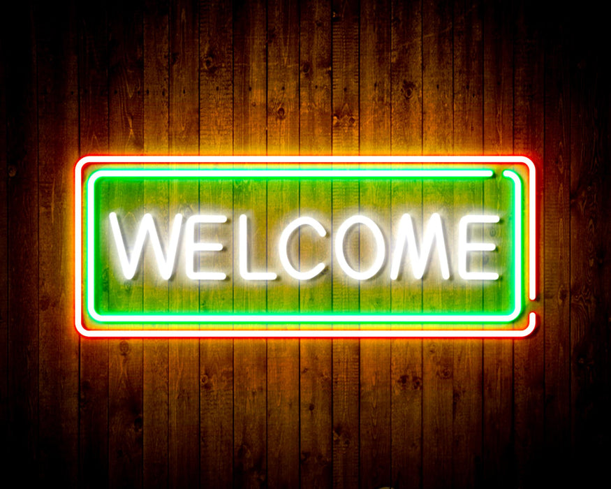 Welcome Flex Silicone LED Sign (Neon-Style, LED Technology) - Way Up Gifts