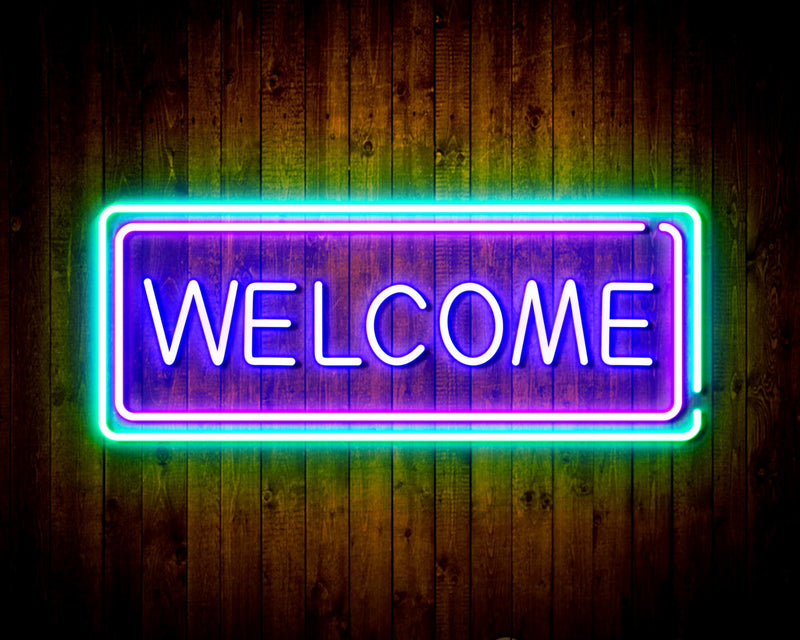 Welcome Flex Silicone LED Sign (Neon-Style, LED Technology) - LED Gift Works