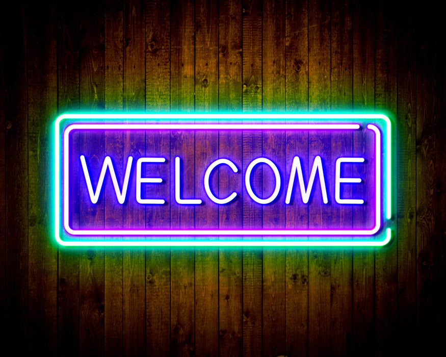 Welcome Flex Silicone LED Sign (Neon-Style, LED Technology) - Way Up Gifts