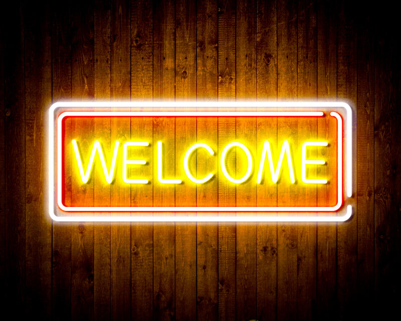 Welcome Flex Silicone LED Sign (Neon-Style, LED Technology) - LED Gift Works