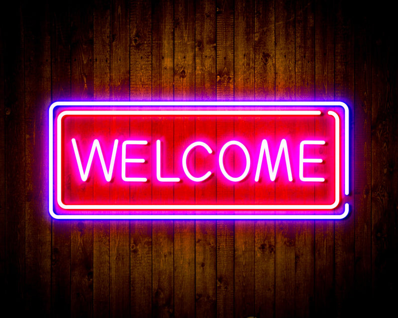 Welcome Flex Silicone LED Sign (Neon-Style, LED Technology) - LED Gift Works