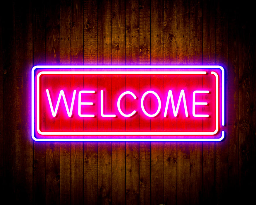 Welcome Flex Silicone LED Sign (Neon-Style, LED Technology) - Way Up Gifts