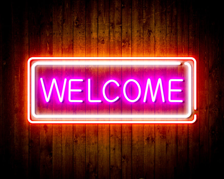 Welcome Flex Silicone LED Sign (Neon-Style, LED Technology) - Way Up Gifts