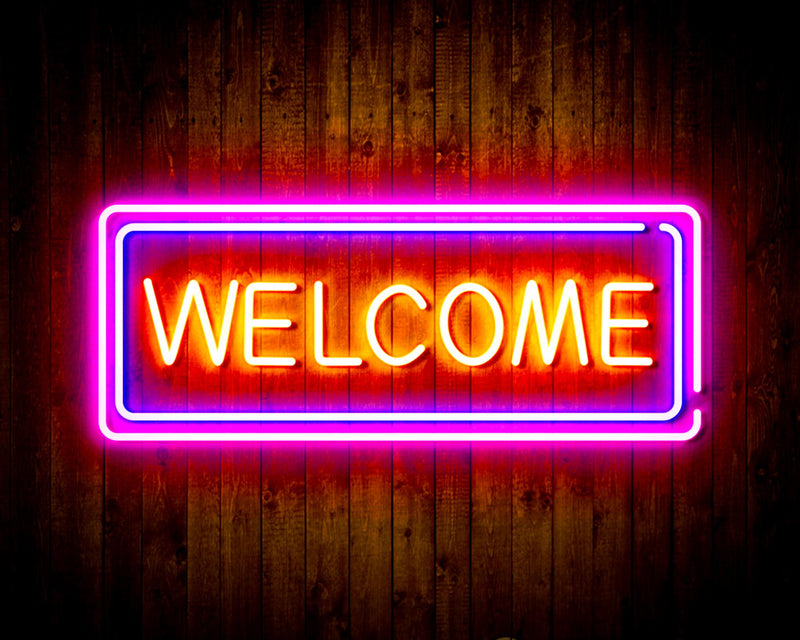 Welcome Flex Silicone LED Sign (Neon-Style, LED Technology) - LED Gift Works