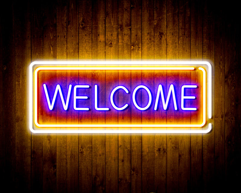 Welcome Flex Silicone LED Sign (Neon-Style, LED Technology) - LED Gift Works