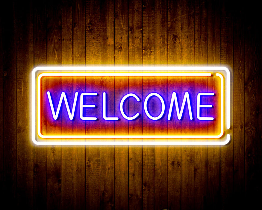 Welcome Flex Silicone LED Sign (Neon-Style, LED Technology) - Way Up Gifts