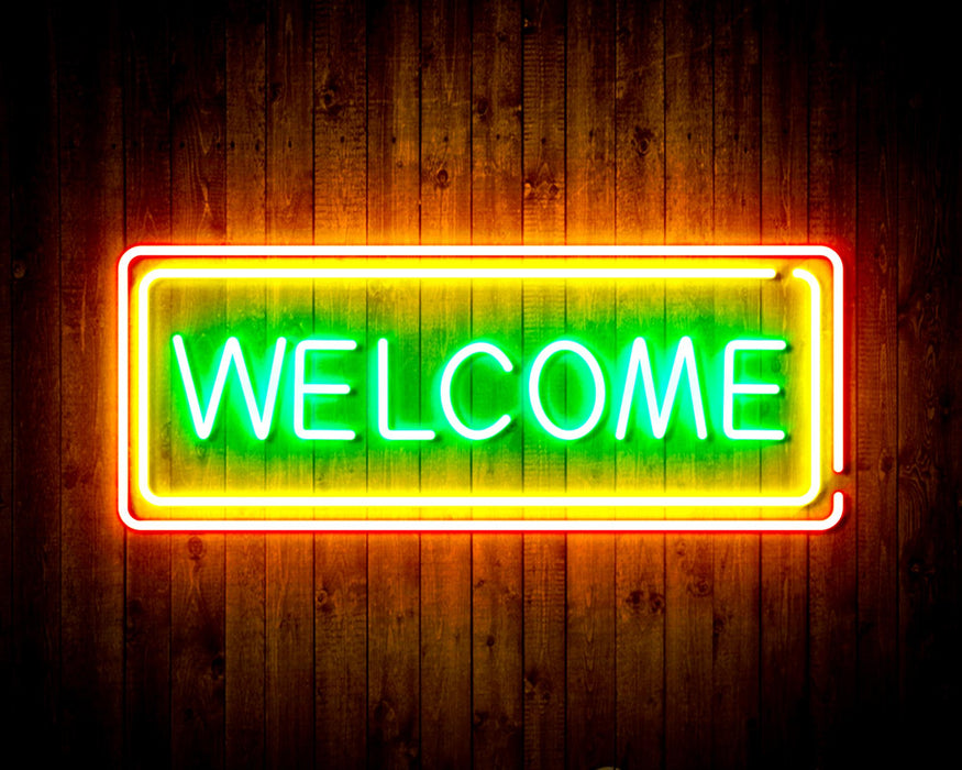 Welcome Flex Silicone LED Sign (Neon-Style, LED Technology) - Way Up Gifts