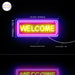 Welcome Flex Silicone LED Sign (Neon-Style, LED Technology) - Way Up Gifts