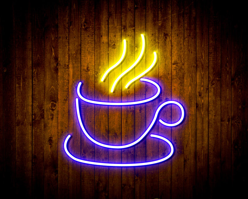Coffee Cup Flex Silicone LED Sign (Neon-Style, LED Technology) - LED Gift Works