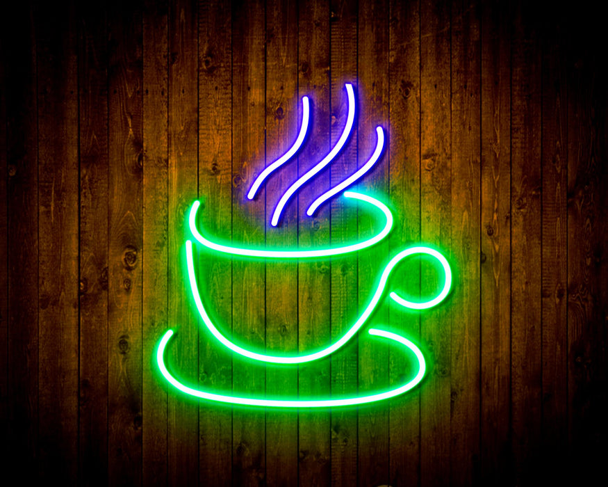 Coffee Cup Flex Silicone LED Sign (Neon-Style, LED Technology) - Way Up Gifts
