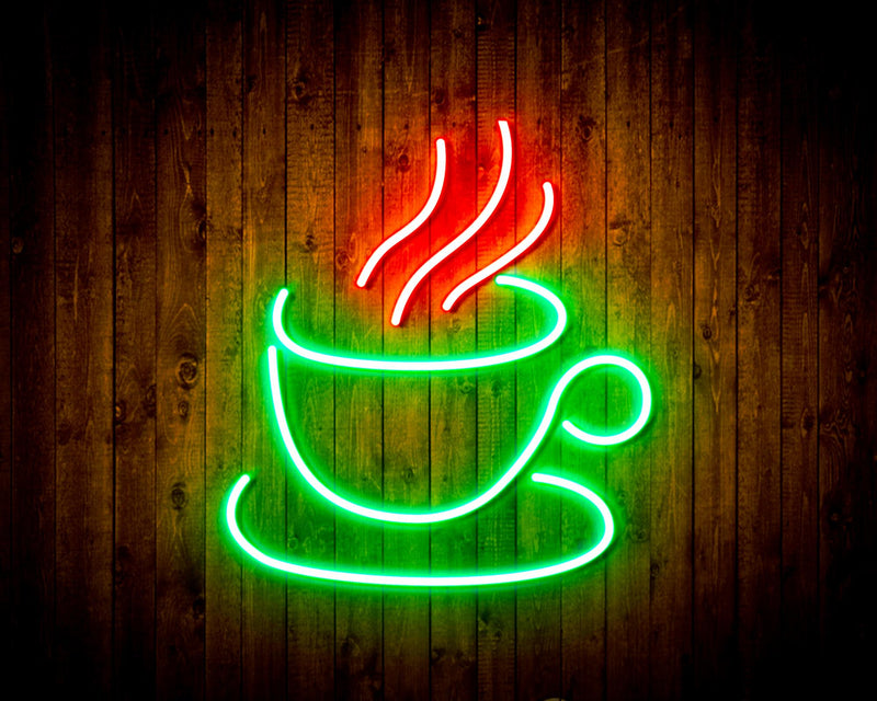 Coffee Cup Flex Silicone LED Sign (Neon-Style, LED Technology) - LED Gift Works