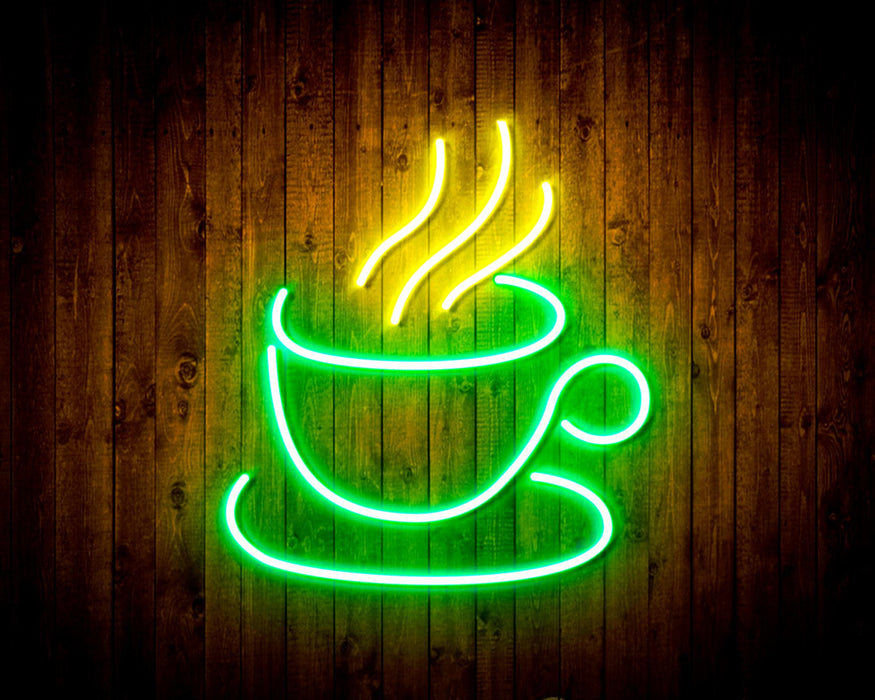 Coffee Cup Flex Silicone LED Sign (Neon-Style, LED Technology) - Way Up Gifts