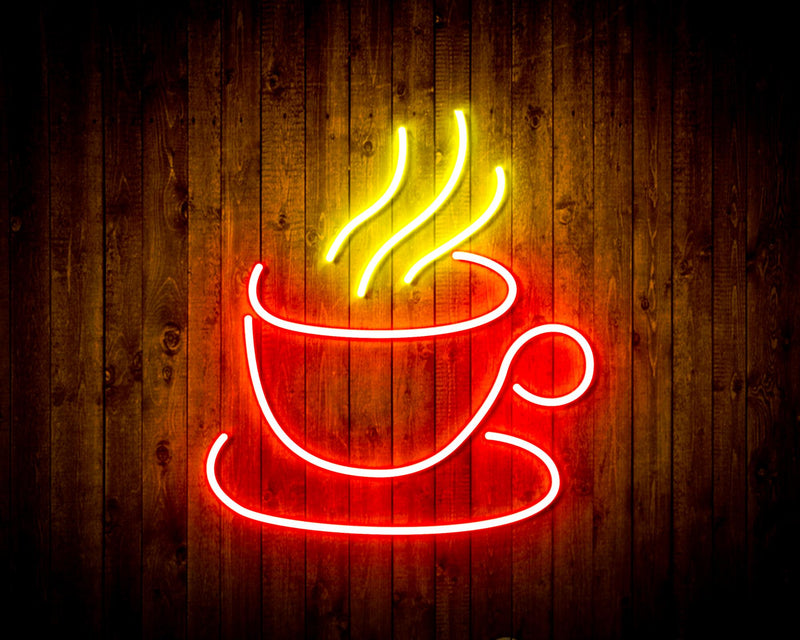 Coffee Cup Flex Silicone LED Sign (Neon-Style, LED Technology) - LED Gift Works