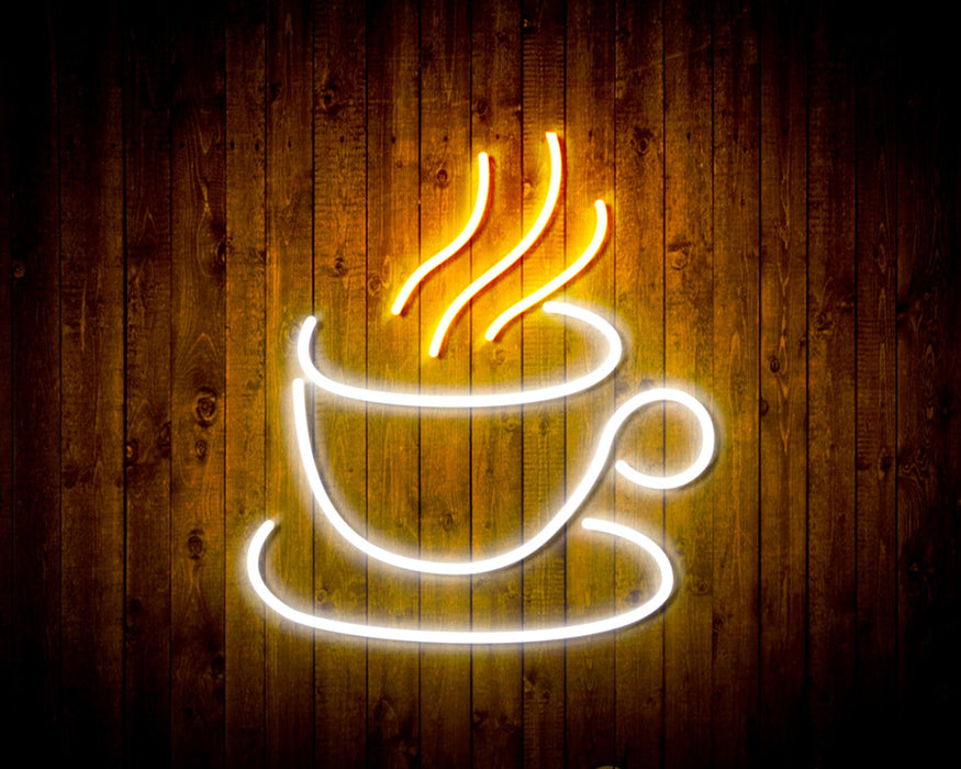 Coffee Cup Flex Silicone LED Sign (Neon-Style, LED Technology) - Way Up Gifts