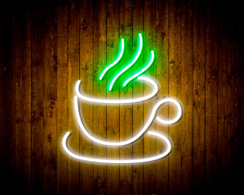 Coffee Cup Flex Silicone LED Sign (Neon-Style, LED Technology) - LED Gift Works
