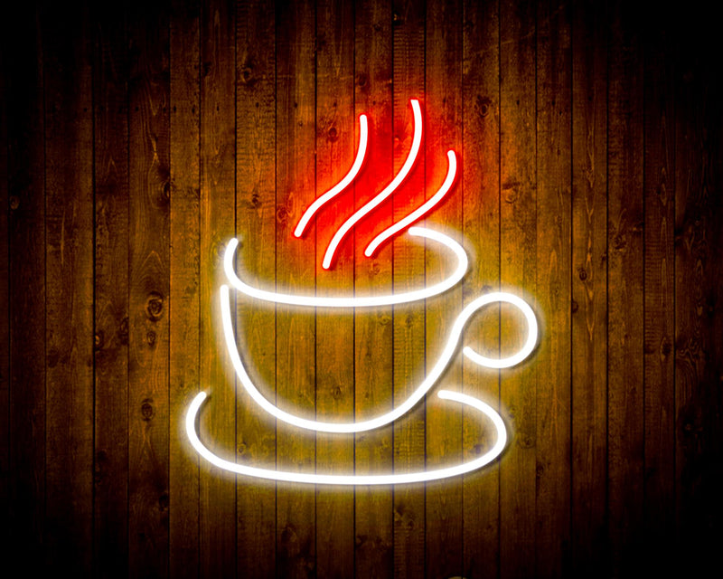 Coffee Cup Flex Silicone LED Sign (Neon-Style, LED Technology) - LED Gift Works