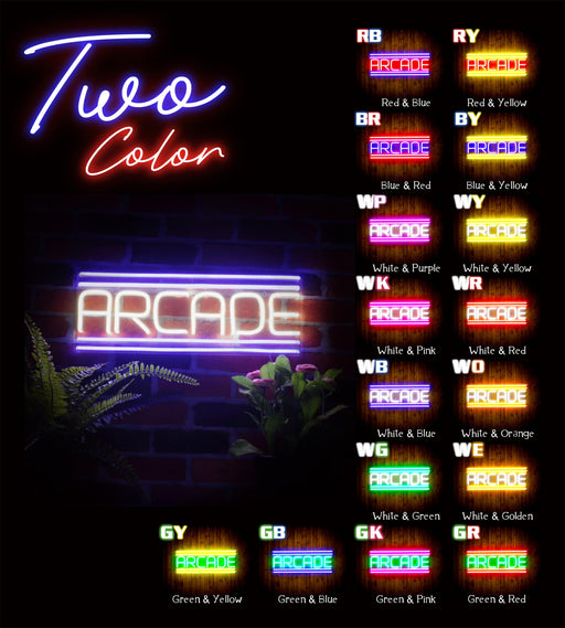 Arcade Flex Silicone LED Sign (Neon-Style, LED Technology) - LED Gift Works