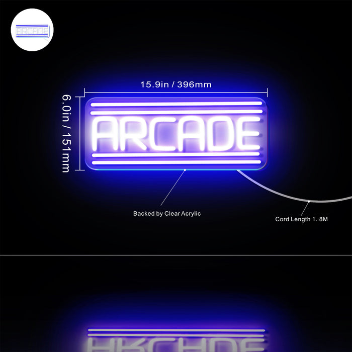 Arcade Flex Silicone LED Sign (Neon-Style, LED Technology) - Way Up Gifts