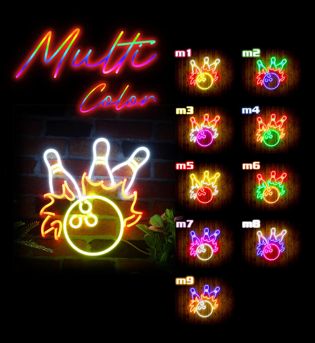 Bowling Flex Silicone LED Sign (Neon-Style, LED Technology) - Way Up Gifts