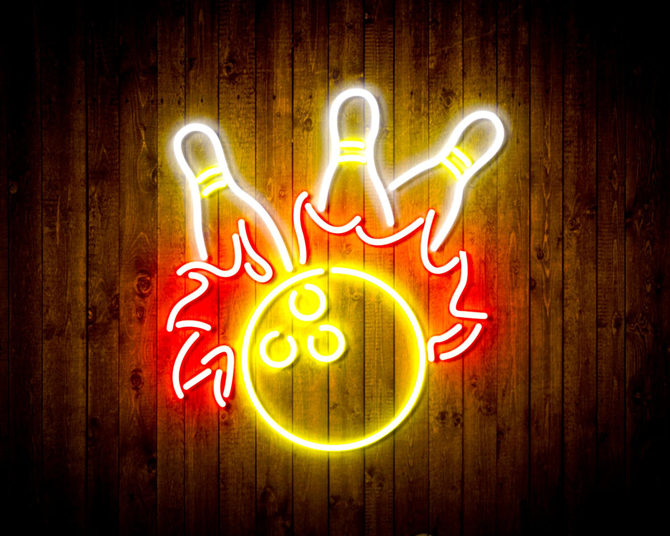 Bowling Flex Silicone Neon-Style LED Sign - LED Gift Works