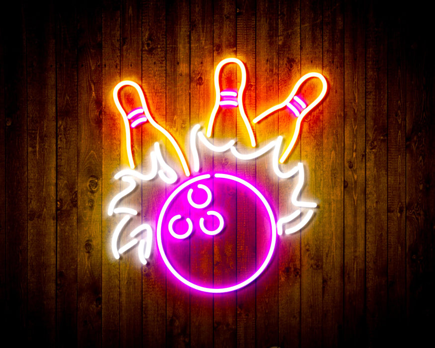 Bowling Flex Silicone LED Sign (Neon-Style, LED Technology) - Way Up Gifts