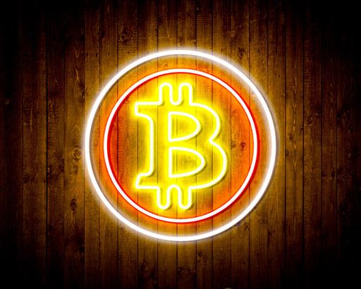 Bitcoin Symbol Flex Silicone LED Sign (Neon-Style, LED Technology) - Way Up Gifts
