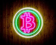 Bitcoin Symbol Flex Silicone LED Sign (Neon-Style, LED Technology) - LED Gift Works