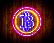 Bitcoin Symbol Flex Silicone LED Sign (Neon-Style, LED Technology) - LED Gift Works