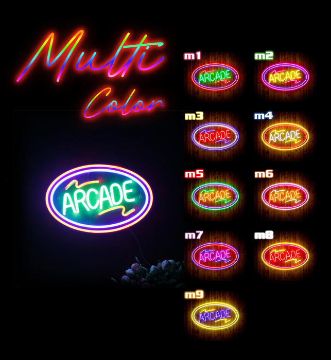 Arcade Flex Silicone LED Sign (Neon-Style, LED Technology) - Way Up Gifts