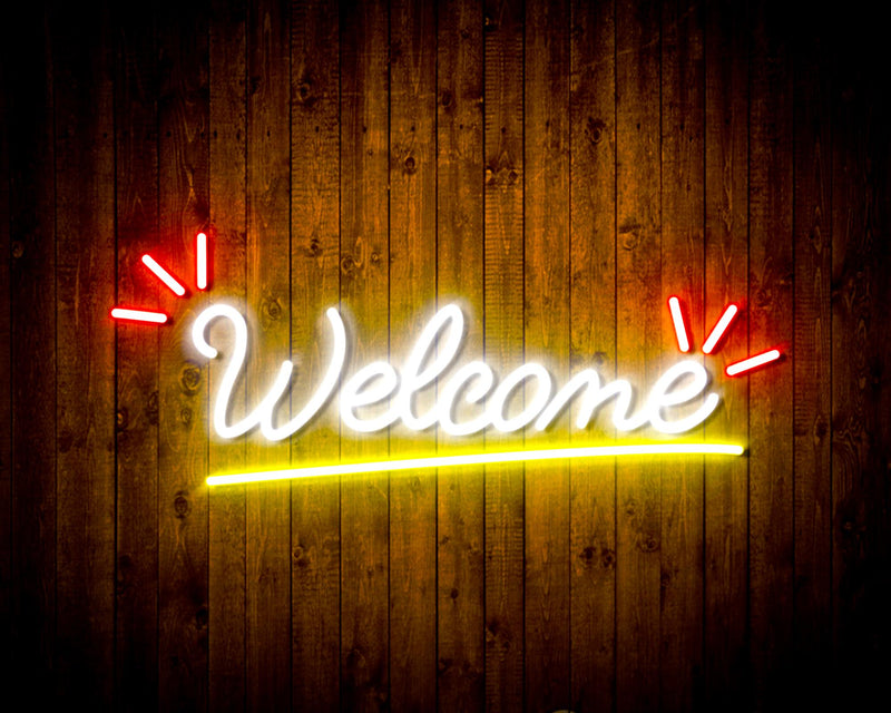 Present Led Sign Welcome Flex Silicone LED Sign (Neon-Style, LED Technology) — LED Gift ...