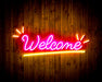 Welcome Flex Silicone LED Sign (Neon-Style, LED Technology) - Way Up Gifts