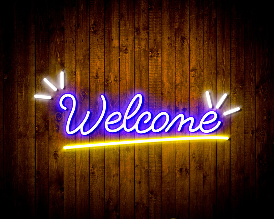 Welcome Flex Silicone LED Sign (Neon-Style, LED Technology) - Way Up Gifts