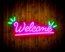 Welcome Flex Silicone LED Sign (Neon-Style, LED Technology) - Way Up Gifts