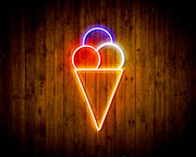 Ice Cream Cone Flex Silicone LED Sign (Neon-Style, LED Technology) - LED Gift Works
