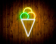 Ice Cream Cone Flex Silicone LED Sign (Neon-Style, LED Technology) - LED Gift Works