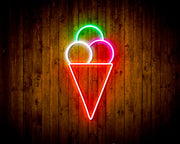 Ice Cream Cone Flex Silicone LED Sign (Neon-Style, LED Technology) - LED Gift Works