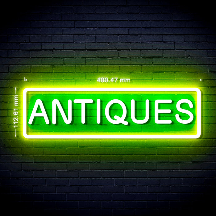 Antiques Flex Silicone LED Sign (Neon-Style, LED Technology) - Way Up Gifts