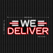 Restaurant Food Delivery We Deliver Flex Silicone LED Sign (Neon-Style, LED Technology) - LED Gift Works