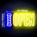 Barber Pole Open Flex Silicone LED Sign (Neon-Style, LED Technology) - Way Up Gifts