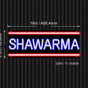 16" Shawarma Flex Silicone LED Sign (Neon-Style, LED Technology) - LED Gift Works