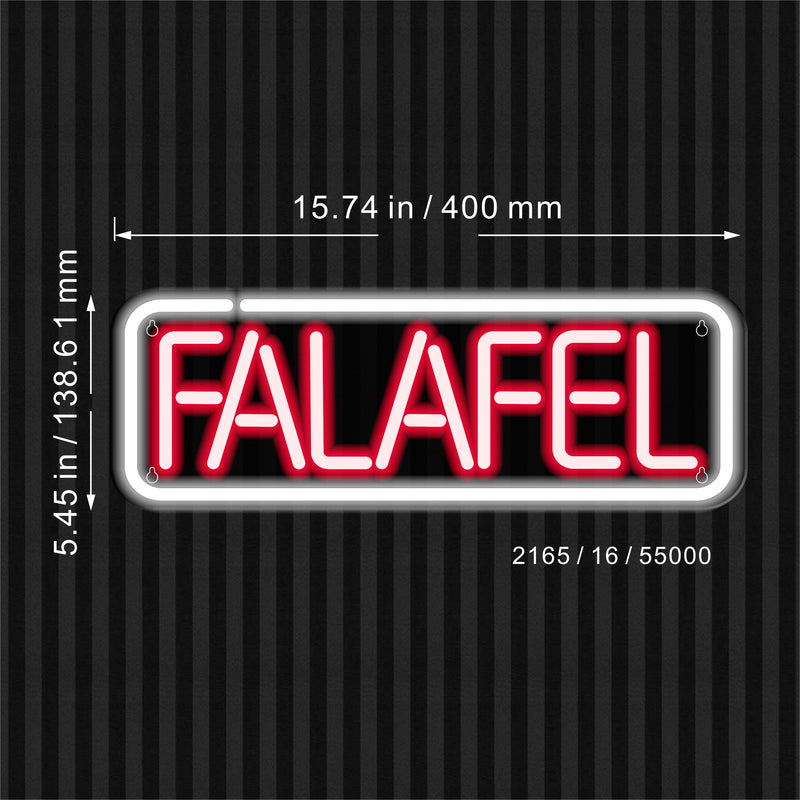 16" Falafel Flex Silicone LED Sign (Neon-Style, LED Technology) - LED Gift Works